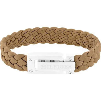 Náramek Tommy Hilfiger Světle hnědý kožený náramek pro muže 279051 + 2 měsíce na vrácení zboží