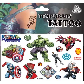 Odstranitelné tetování Dětské dočasné tetování - THE AVENGERS 2 (Značka: TAKARA TOMY)