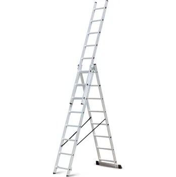 Žebřík žebřík hliníkový třídilný 3x11 Procraft PLA3.704