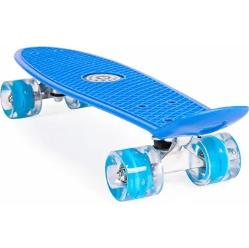 Skateboard 2energy Penny board se svítícími LED kolečky | modrý