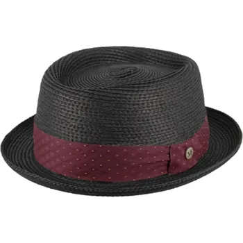 Klobouk Fléchet - Since 1859 Letní černý porkpie klobouk od Fléchet Velikost: 55 cm (S)