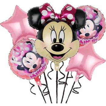 Balónek Sada foliových balonků Minnie 5 ks