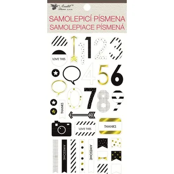 samolepka Samolepky 3D čísla 9,5 x 21 cm