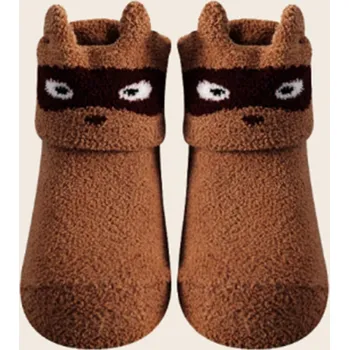 Dámské ponožky Teplé protiskluzové ponožky - Mýval (0-12m) (Značka: ZUOFILY)