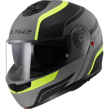 Helma na motorku LS2 Vyklápěcí přilba FF908 Strobe II Monza černo-fluo žlutá 3XL - 65-66 cm + DÁREK + Doprava ZDARMA