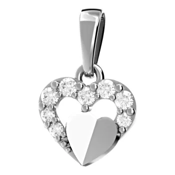 Přívěsek Couple, Dětský přívěsek Darcy, bílé zlato a zirkony, 585-66-2-0264.1B00.0.00.001.23