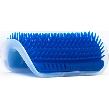Kartáč pro zvířata Masážní hřeben pro kočky se škrábadlem - modrý