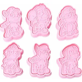 Vykrajovátko 3D vykrajovátka na sušenky - TLAPKOVÁ PATROLA - 6 ks (Značka: TAKARA TOMY)