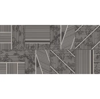 Obklad Duo graphite dekor A - obkládačka inzerto 29,8x59,8 šedá 6005428