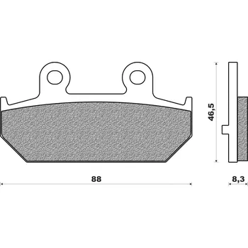 Brzdová destička brzdové destičky, NEWFREN (směs SCOOTER ELITE SINTERED) 2 ks v balení FD0356SE1