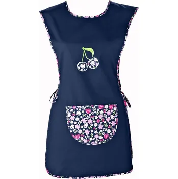 Kuchyňská zástěra Blancheporte Zástěra přes hlavu s výšivkou nám.modrá 38/40