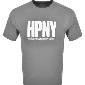 Pánské tričko Ostatní Značky Heron Preston HPNY T-Shirt Grey Velikost: L
