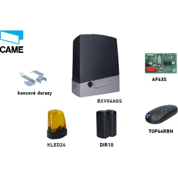 Pohon brány Sada pohonu pro posuvnou bránu do 400kg CAME BXV04AGS, 801MS-0150 (D)