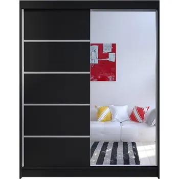 Šatní skříň Šatní skříň CAMINO III šířka 150 cm - černá