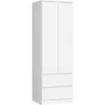 Šatní skříň STAR S60 2D2SZ bílá