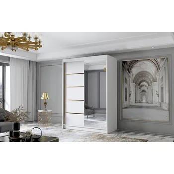 Šatní skříň Šatní skříň LUNGO III 120 cm - bílá