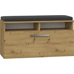 Velký botník se sedátkem RIVA dub artisan