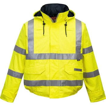 pracovní bunda PORTWEST Bunda Bomber Bizflame Rain Hi-Vis Antistatic S773, zateplená, reflexní POR-S773YER5XL Žlutá 5XL