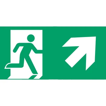 Lampička B-Safety Štítek pro únik.cestu typ G pro L-LUX standard Eco bílá, zelená