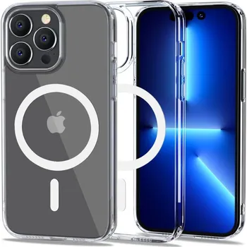 Pouzdro na mobilní telefon KRYT NA IPHONE 14 PRO MAX MAGSAFE HEYCASE AIR DEFENSE TRANSPARENTNÍ