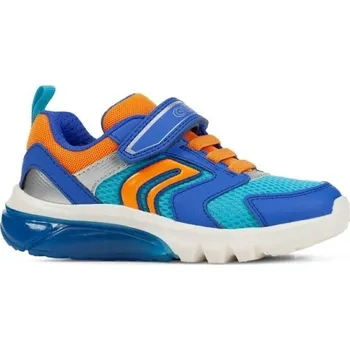 Dětská móda Chlapecké tenisky Geox CIBERDRON C 24-27 EU 24 Modrá, Oranžová, Bílá