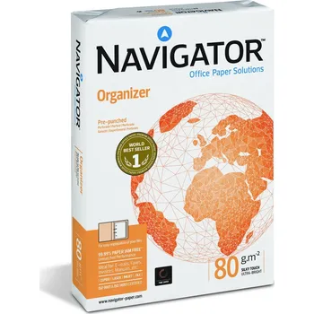 Papír pro tiskárny Navigator Organizer A4, 80 g, 2-děrování, 500 listů