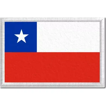 Vlajka Pelisport Chilská vlajka tištěná nášivka 6 x 4 cm