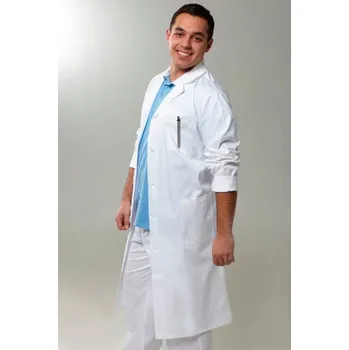 Zdravotnický oděv Perlička® Zdravotnický PLÁŠŤ KLASIK pánský Barva: Bílá, Velikost: 60