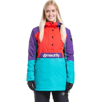 Dámská SNB & SKI bunda Meatfly Aiko tyrkysová/červená S
