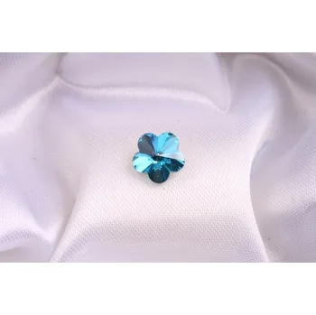 Dětské navlékací korálky Skleněný šaton kytička 10 mm - č. 348