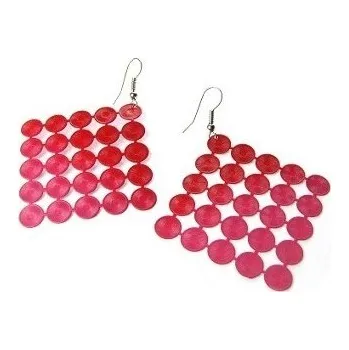 Náušnice Prosperk Náušnice plastové tenké hranaté S1284