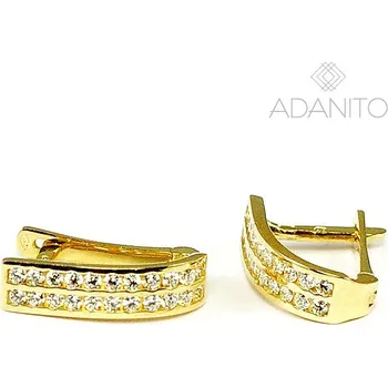 Náušnice Zlaté náušnice se zirkony