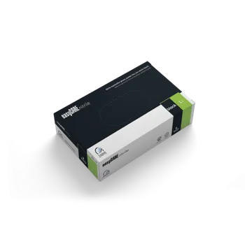 Vyšetřovací rukavice MERCATOR MEDICAL easyCARE - Nitrilové rukavice (bez pudru) černé, 100 ks Velikost: L