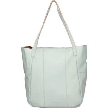 Kabelka Dámská kožená kabelka Lagen Zinnia - světle zelená