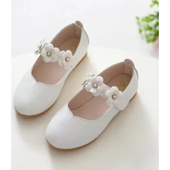 Dětská sportovní obuv Dívčí střevíčky s přezkou z kytiček Barva: Bílá, Velikost EUR: 36
