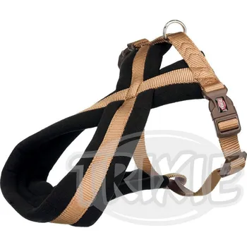 Postroj pro psa Trixie Postroj Premium Podšitý Karamel - M