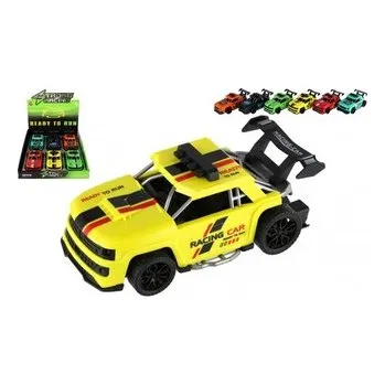 autíčko Auto závodní plast 16cm na setrvačník mix barev 6ks v boxu