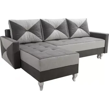 Sedací souprava Rohová sedací souprava LIRA, šedá (floko 8909 / floko 8905)