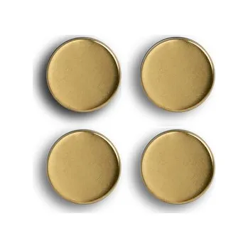 Magnetická kreslící tabulka ZELLER Magnetky kulaté 4ks, zlatá, průměr 2,3cm