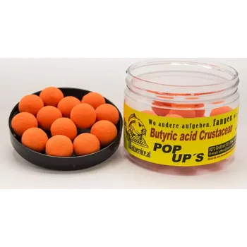 Boilies MM Baits Pop-Up Butyric acid Crustacean (Kyselina máselná-Korýš) 20mm