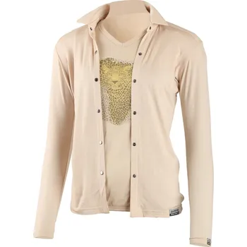 Dámská košile AMANDA 100% MERINO dámská košile - Béžová 7070 / XL / Béžová