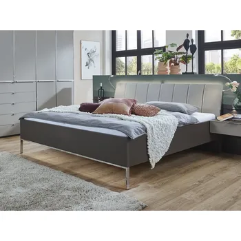 Postel Postel SHANGHAI 3 havana/kieselgrau plocha spaní 160x200 cm