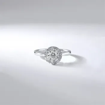 Prsten Lillian Vassago Exkluzivní zásnubní diamantový prsten z bílého zlata LLV59-DR155W Velikost prstenu: 54