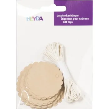 Set školních potřeb Jmenovky set 30ks natur - 3 velikosti po 10 kusech průměr: 4,4cm, 5cm a 5,8cm