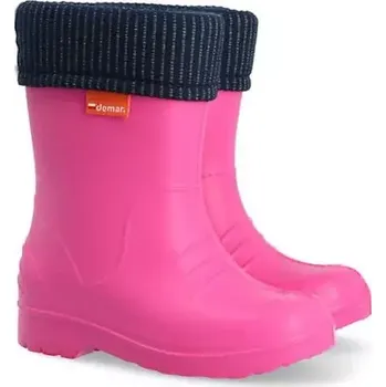 Dívčí obuv Dětské zateplené holinky Demar Dino F růžové