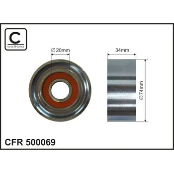 Napínací kladka, žebrovaný klínovy řemen CAFFARO 500069