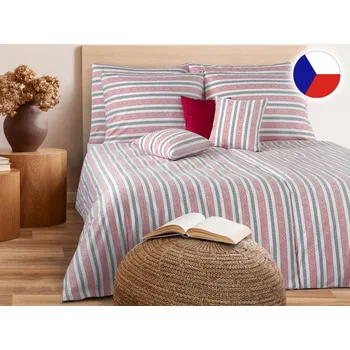 Povlečení Damaškové povlečení EXCELLENT 140x220, 70x90 GEON Pruhovaný labyrint I.