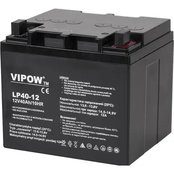 Trakční baterie VIPOW Baterie olověná 12V 40Ah