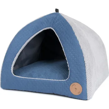 Pelíšek pro psa Lauren Design Bouda Bella PREMIUM, modrá Velikost: S (40x40cm)