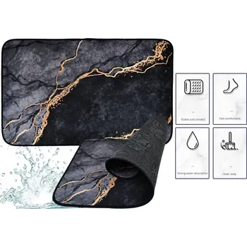 Koupelnová předložka Rychleschnoucí předložka v moderním designu – 80x50 cm